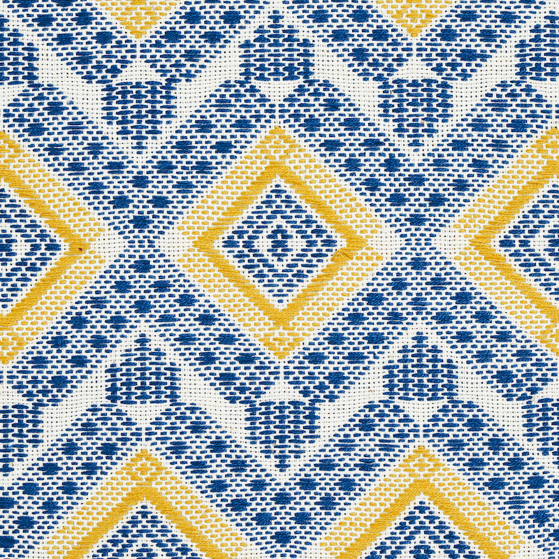 Schumacher Ocosito Hand Woven Blue Fabric Sample 78901