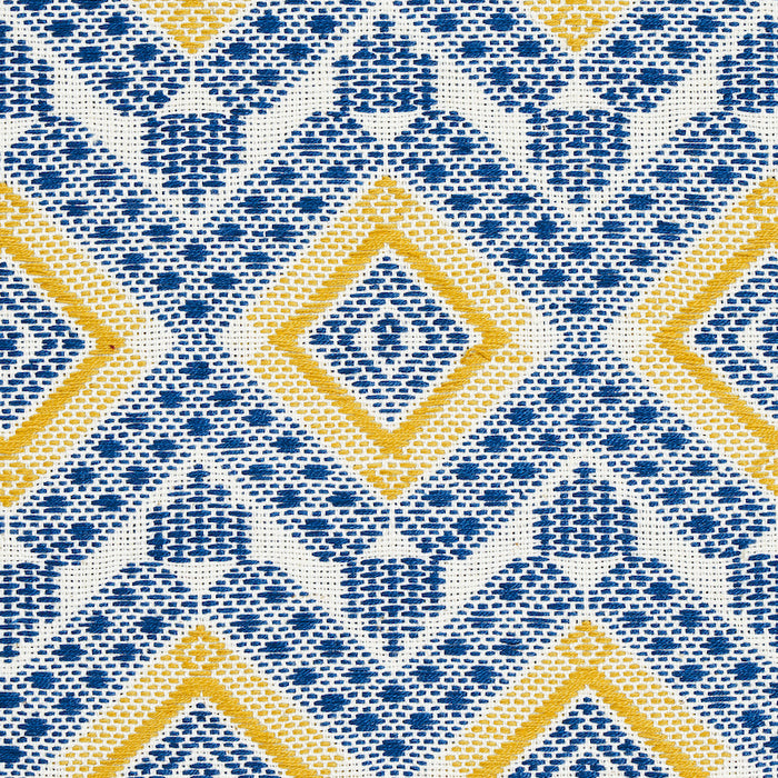 Schumacher Ocosito Hand Woven Blue Fabric Sample 78901