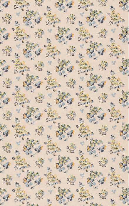 GP & J Baker Forest Flower Blue/Green Fabric Sample BP11134.2.0