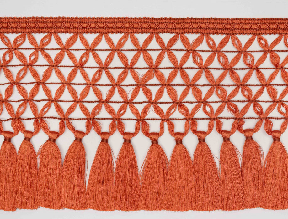 Jim Thompson Ornamenta Tassel Fringe  Persimmon Trim Sample JT030032004