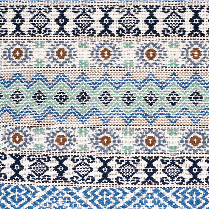 Schumacher Holmul Hand Woven Blue Fabric 78921