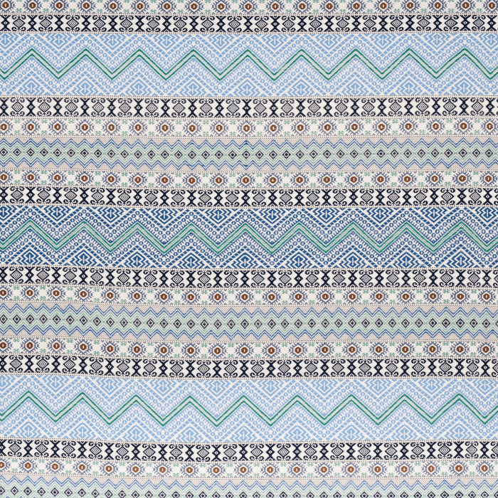 Schumacher Holmul Hand Woven Blue Fabric Sample 78921
