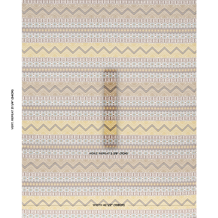 Schumacher Holmul Hand Woven Ochre Fabric 78922
