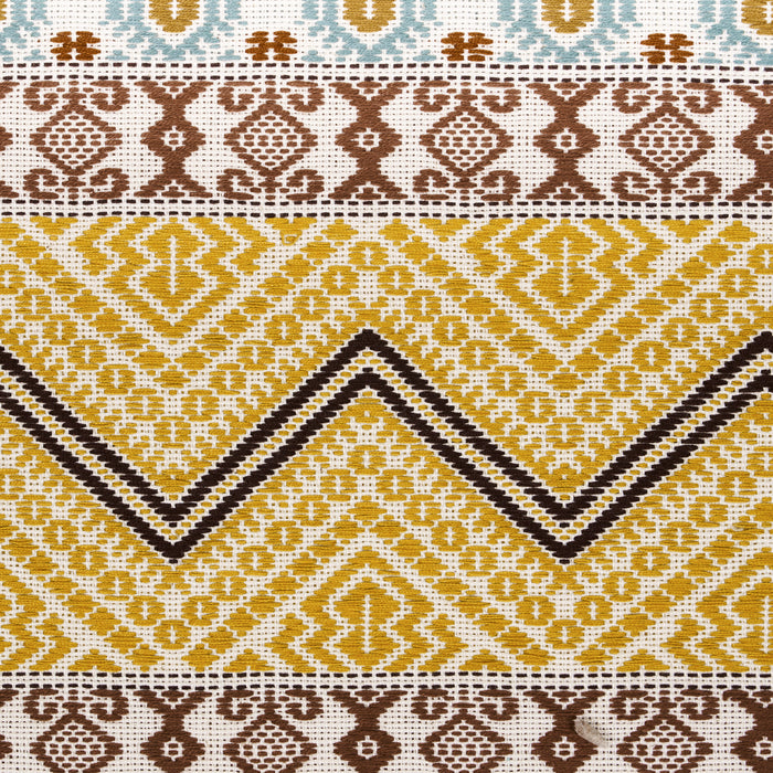 Schumacher Holmul Hand Woven Ochre Fabric 78922