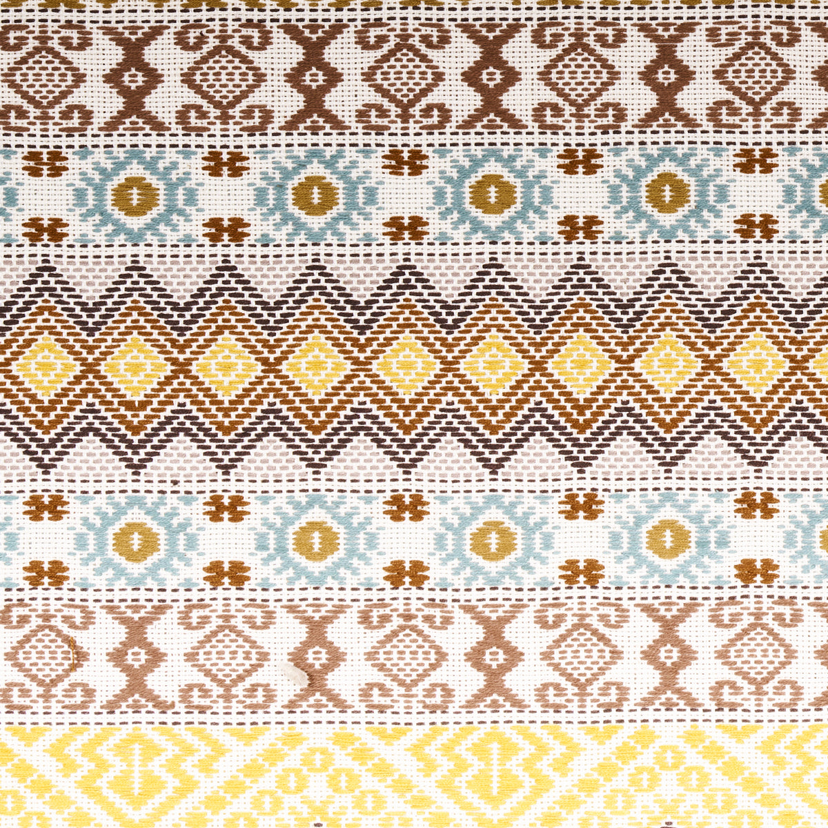 Schumacher Holmul Hand Woven Ochre Fabric 78922