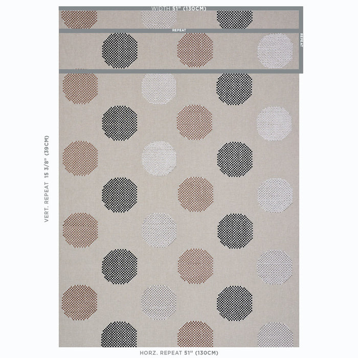 Schumacher Hansen Embroidery Neutral Fabric 78940