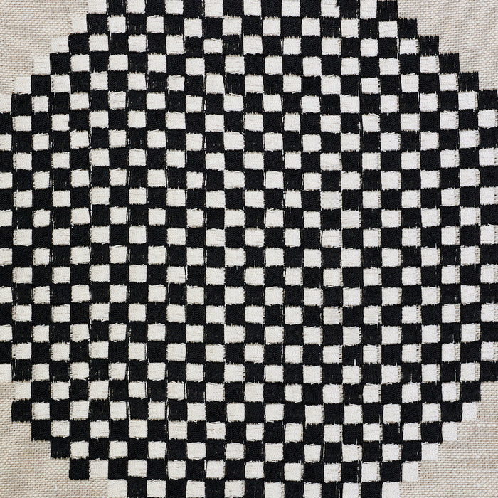 Schumacher Hansen Embroidery Neutral Fabric Sample 78940