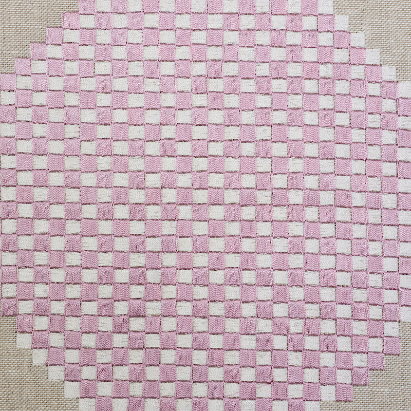 Schumacher Hansen Embroidery Blue & Lilac Fabric 78941