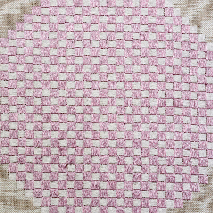 Schumacher Hansen Embroidery Blue & Lilac Fabric 78941