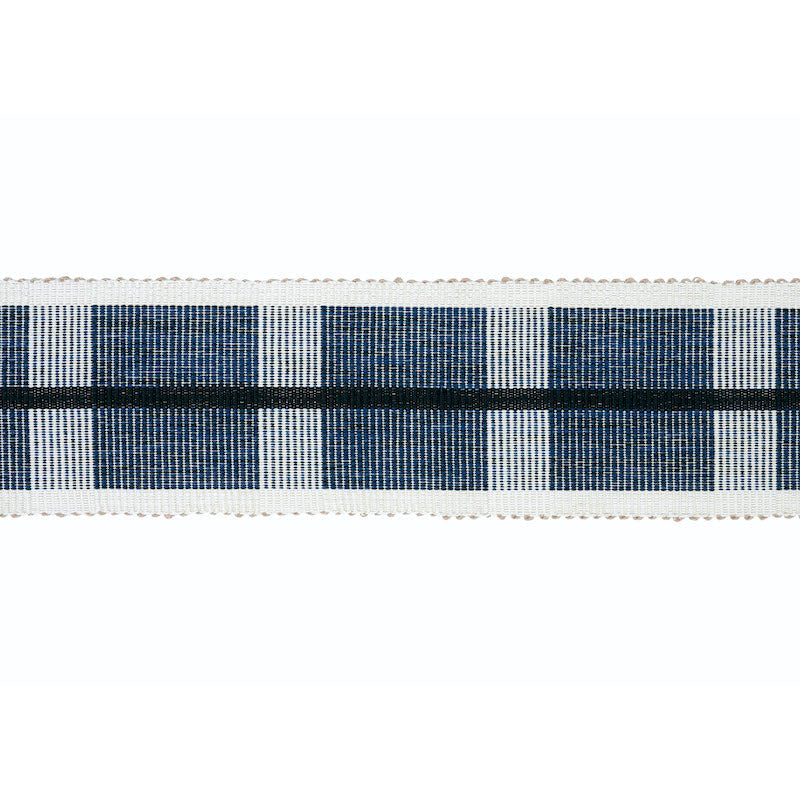 Schumacher Calcada Tape Wide Midnight Trim Sample 78972