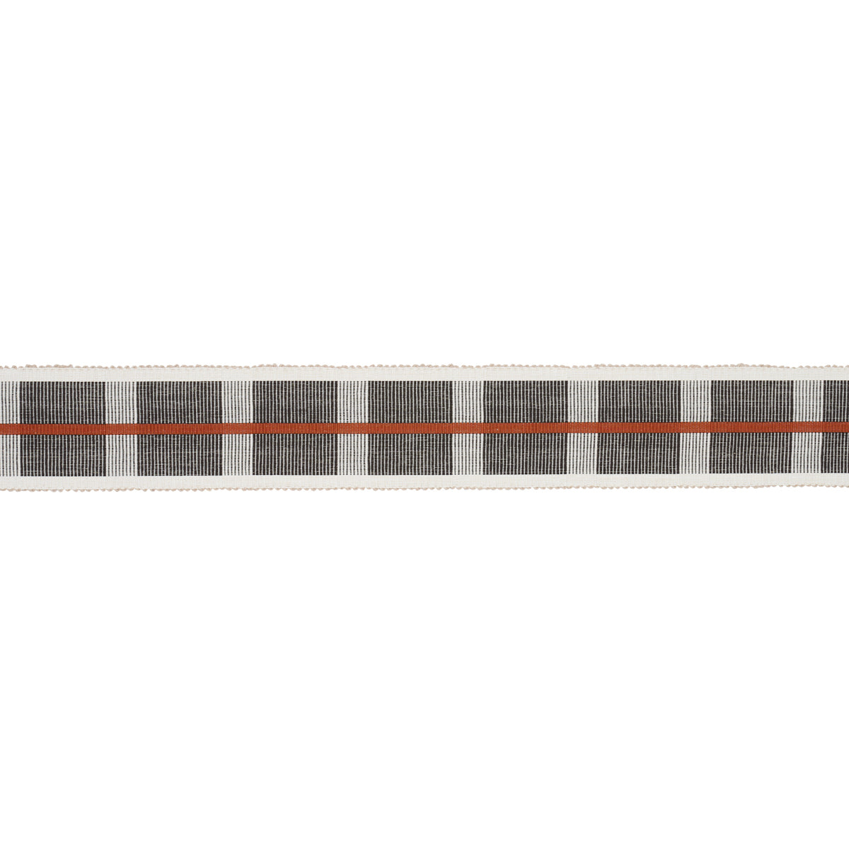 Schumacher Calcada Tape Wide Rust Trim Sample 78974