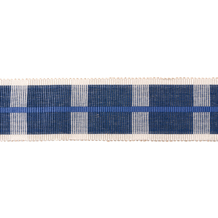 Schumacher Calcada Tape Wide Lapis Trim 78977