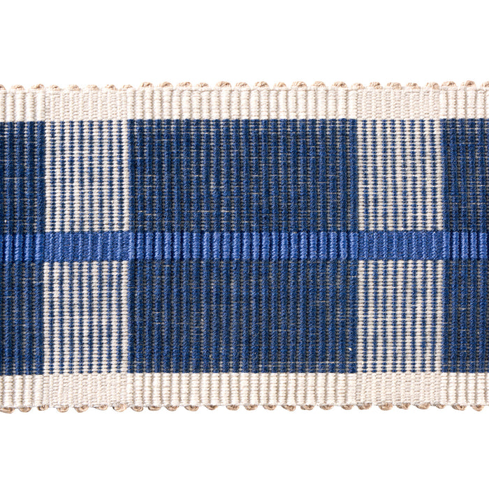 Schumacher Calcada Tape Wide Lapis Trim Sample 78977