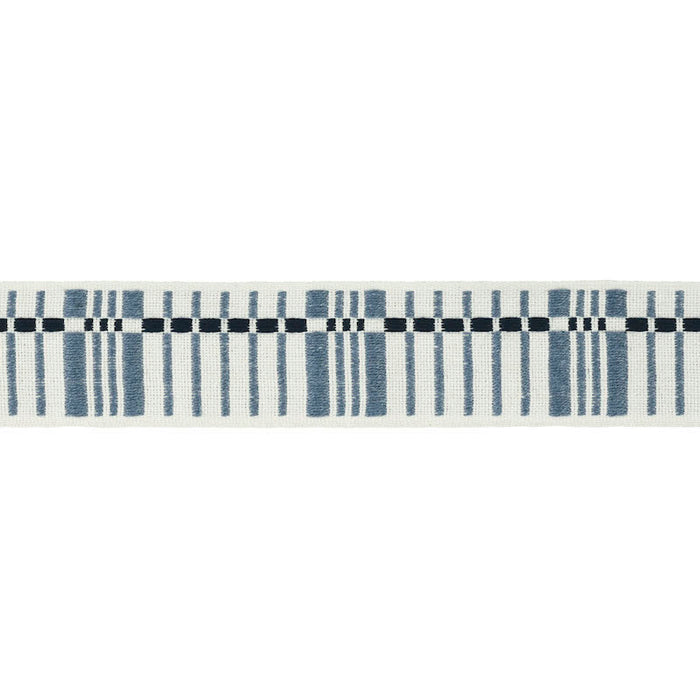 Schumacher Carmo Tape Medium Indigo Trim 79000