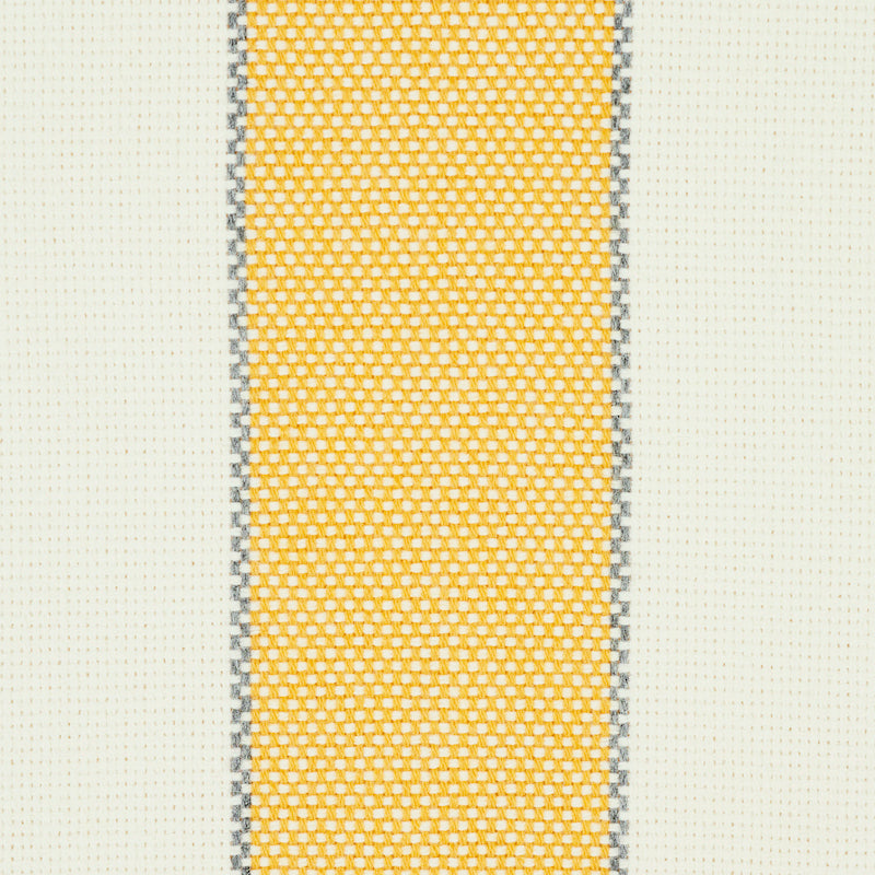 Schumacher Blumont Stripe Indoor/Outdoor Yellow Fabric Sample 79052
