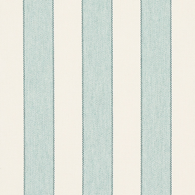 Schumacher Blumont Stripe Indoor/Outdoor Aqua Fabric 79053