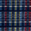 Schumacher Zealand Check Navy Multi Fabric 79072