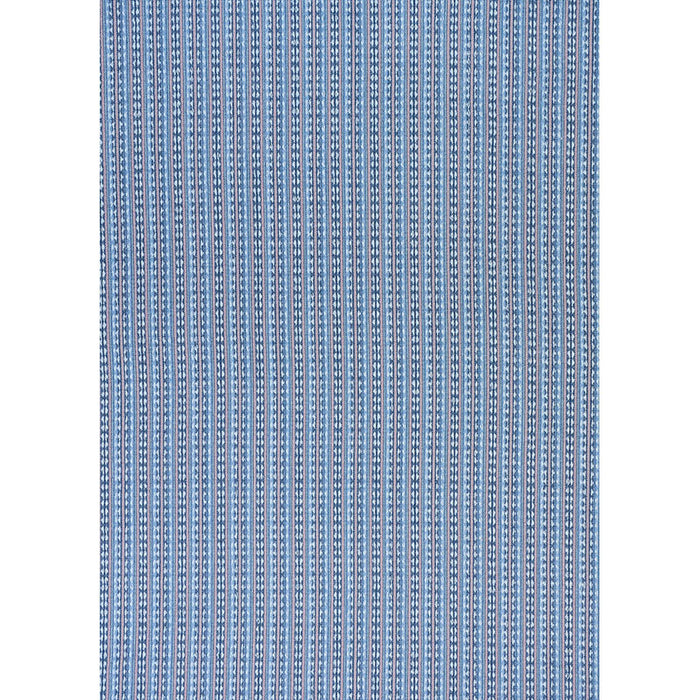 Schumacher Tarnby Stripe Sky Fabric Sample 79080