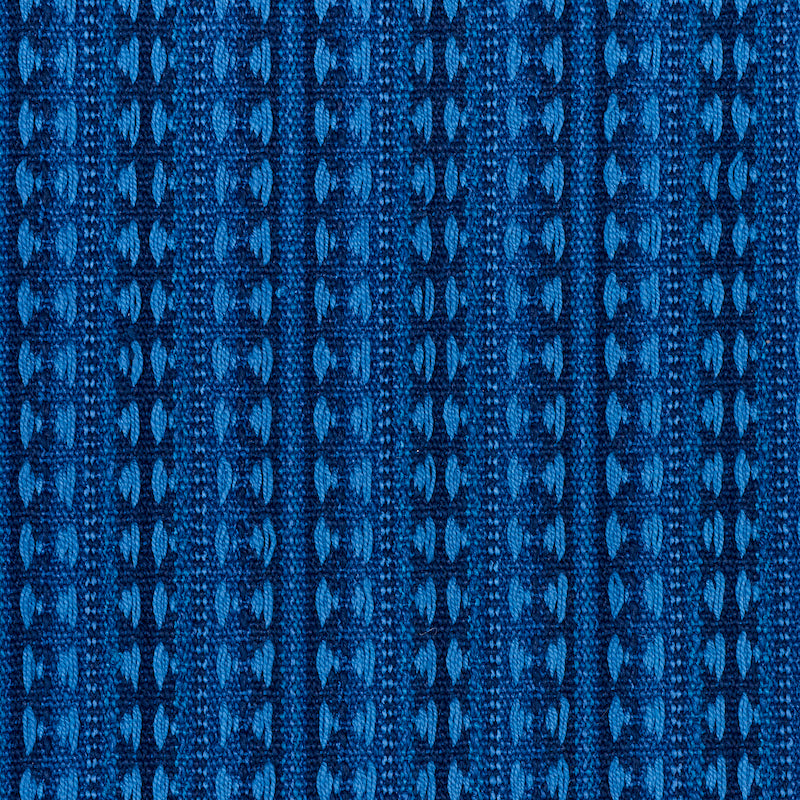 Schumacher Tarnby Stripe Indigo Fabric Sample 79081