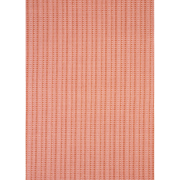 Schumacher Tarnby Stripe Coral Fabric 79082