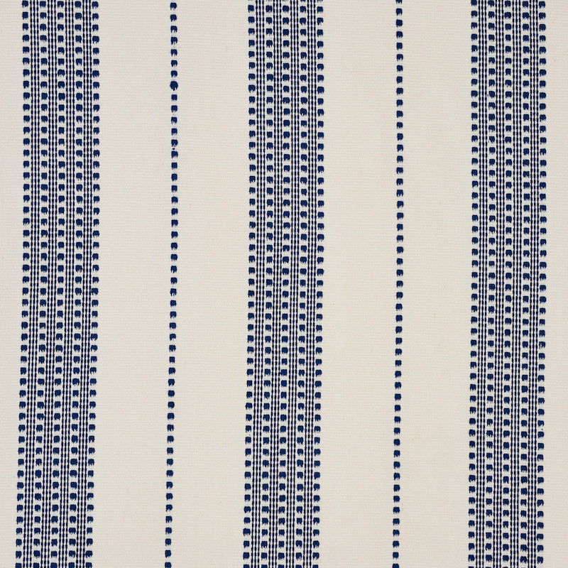 Schumacher Lubeck Stripe Navy Fabric Sample 79090