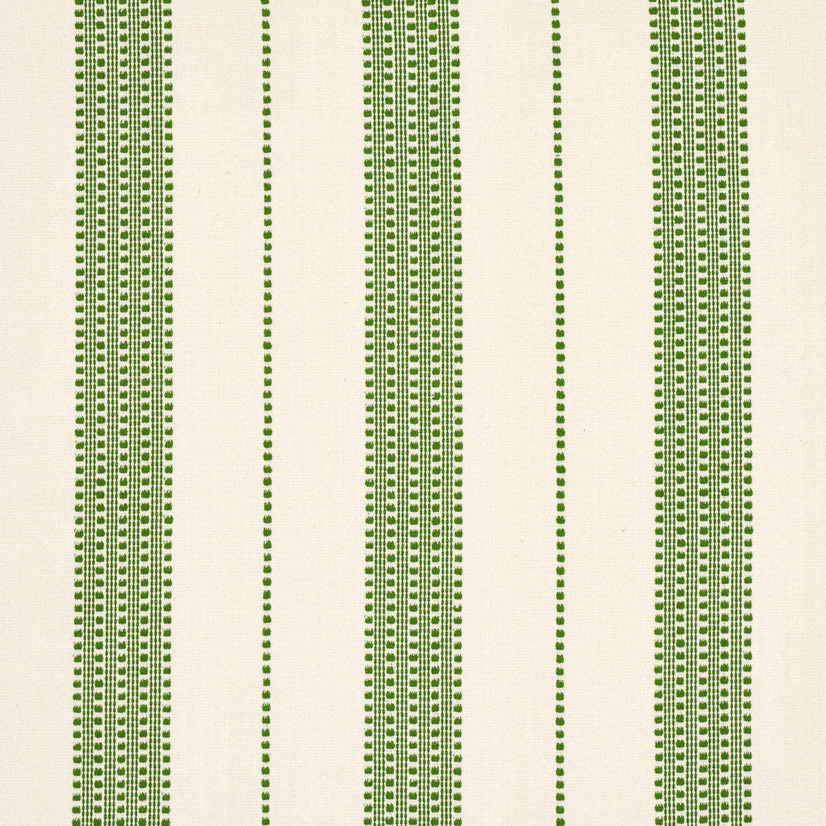 Schumacher Lubeck Stripe Green Fabric Sample 79093