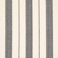 Schumacher Lubeck Stripe Black Fabric 79094