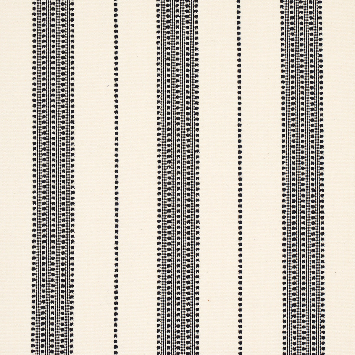 Schumacher Lubeck Stripe Black Fabric Sample 79094