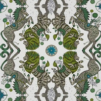 Clarke & Clarke Caspian Wp Lime Wallpaper W0113/04.CAC.0