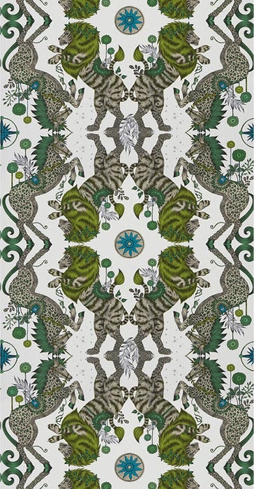 Clarke & Clarke Caspian Wp Lime Wallpaper W0113/04.CAC.0