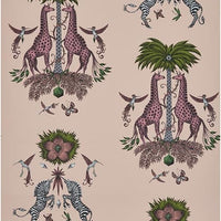 Clarke & Clarke Creatura Pink Wallpaper W0114/02.CAC.0