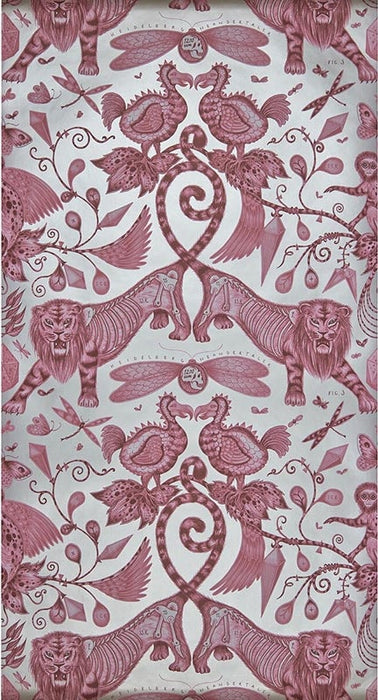 Clarke & Clarke Extinct Magenta Wallpaper W0100/03.CAC.0