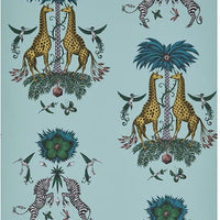 Clarke & Clarke Creatura Turquoise Wallpaper W0114/04.CAC.0