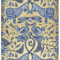 Clarke & Clarke Extinct Blue Wallpaper W0100/01.CAC.0