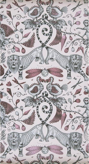 Clarke & Clarke Extinct Pink Wallpaper W0100/05.CAC.0