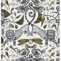 Clarke & Clarke Extinct Gold Wallpaper W0100/02.CAC.0