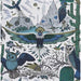 Clarke & Clarke Frontier Blue Wallpaper W0116/01.CAC.0