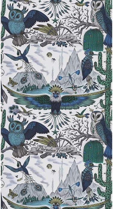 Clarke & Clarke Frontier Blue Wallpaper W0116/01.CAC.0