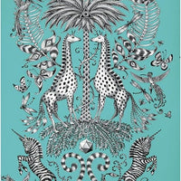 Clarke & Clarke Kruger Teal Wallpaper W0102/08.CAC.0