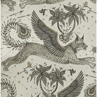 Clarke & Clarke Lynx Gilver Wallpaper W0118/02.CAC.0