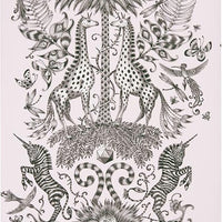 Clarke & Clarke Kruger Pink Wallpaper W0102/07.CAC.0
