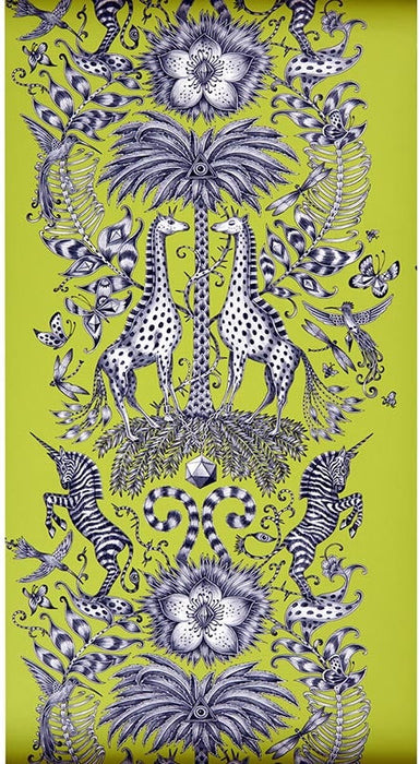 Clarke & Clarke Kruger Lime Wallpaper W0102/03.CAC.0