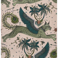 Clarke & Clarke Lynx Pink Wallpaper W0118/05.CAC.0