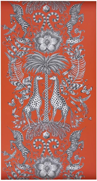 Clarke & Clarke Kruger Flame Wallpaper W0102/02.CAC.0