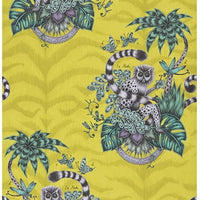 Clarke & Clarke Lemur Lime Wallpaper W0103/02.CAC.0
