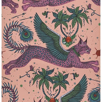 Clarke & Clarke Lynx Coral Wallpaper W0118/01.CAC.0