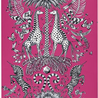 Clarke & Clarke Kruger Magenta Wallpaper W0102/04.CAC.0