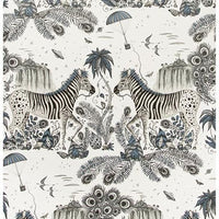 Clarke & Clarke Lost World Blue Wallpaper W0117/01.CAC.0