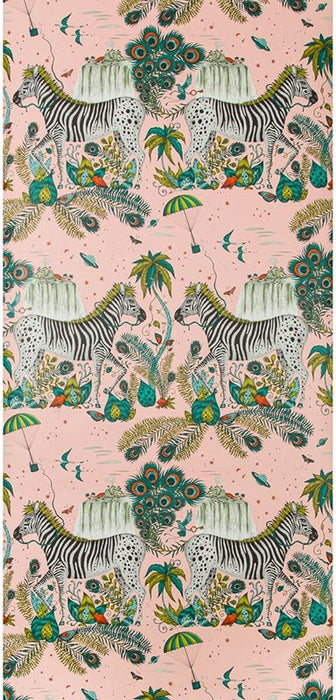 Clarke & Clarke Lost World Pink Wallpaper W0117/04.CAC.0