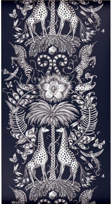 Clarke & Clarke Kruger Navy Wallpaper W0102/06.CAC.0